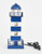Metal Lighthouse with Blue Base and Railing -  Plug-In 12.5" Metal Lighthouse with Blue Base and Railing -  Plug-In 12.5"