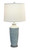 Ivory / Slate Tall Basket Weave Vase Table Lamp - 28"