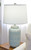 Cottage / Seaside Villa Glaze Small Ribbed Ginger Jar Table Lamp - 25.5"