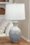 Moonlight Beach / Spindrift Lined Vase Table Lamp - 32"