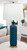 High Gloss Sea Tall Textured Table Lamp W / Gold Base - 32"