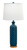 High Gloss Sea Tall Textured Table Lamp W / Gold Base - 32"