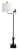 Burnt Sienna Iron Swing Arm Floor Lamp with Pine Trees - 64"