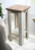 Grey Stain All Wood Drink Table with Knotted Rope Accent - 23"