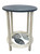 Cottage / Nautical Round End Table with School of Fish Accent - 23"