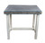 Iron Rectangle End Table W / Rope Inlay - 24" Iron Rectangle End Table W / Rope Inlay - 24"