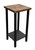 Kodiak / Rough Sawn Square Drink Table with Shelf - 23"