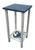 Cottage / Navy Square Iron Drink Table with Crab and Wood Top - 23"