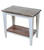 Cottage / Weathered Grey Stain Tapered Leg All Wood Side Table - 23.75"