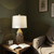 Rustic Shoreline Tan Textured Tear Drop Table Lamp - 29"