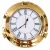Porthole Clock - Solid Brass  - 15"