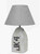 Wood Buoy Lamp- Blue 17.5"