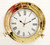 Porthole Clock - Antique Brass (Gold)  - 12"
