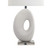 Eva, 30" Organic White Resin Table Lamp (Single, Sculptural Modern Style)