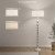 Zenith, 66" White Floor Lamp (Single, Minimalist Style with Drum Shade)
