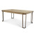 Rio Vista 68" Rectangular Dining Table with 18" self-storing leaf. Muted Earth Tones and Clay Finish