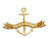  Brass Poop Deck Anchor With Ribbon Sign 8"
