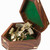 Brass Sextant in Curved Box with Anchor 4.5"