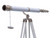 Floor Standing Chrome/White Leather Galileo Telescope 65"