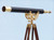 Floor Standing Brass/Leather Anchormaster Telescope 65"