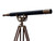 Floor Standing Antique Brass/Leather Anchormaster Telescope 65"