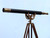 Floor Standing Antique Brass/Leather Anchormaster Telescope 65"