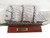 HMS Victory Model Ship in a Glass Bottle 11"
