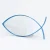 Fish Silhouette Mirror - Metal - Blue 18.8" 