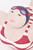 Bather w/ Striped Swimsuit - Paper Mache - Large - Red & White - 13.4"
