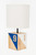 Nautical Table Lamp  Cube -  Wood  Plugin -  Blue/Natural
