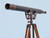 Floor Standing Antique Copper with Leather Anchormaster Telescope 65"