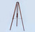 Floor Standing Antique Copper with Leather Anchormaster Telescope 65"