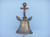 Antique Brass Hanging Anchor Bell 7" Dia