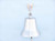 Brushed Nickel  Hanging Ship's Bell- 9"