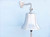 Brushed Nickel  Hanging Ship's Bell- 11"