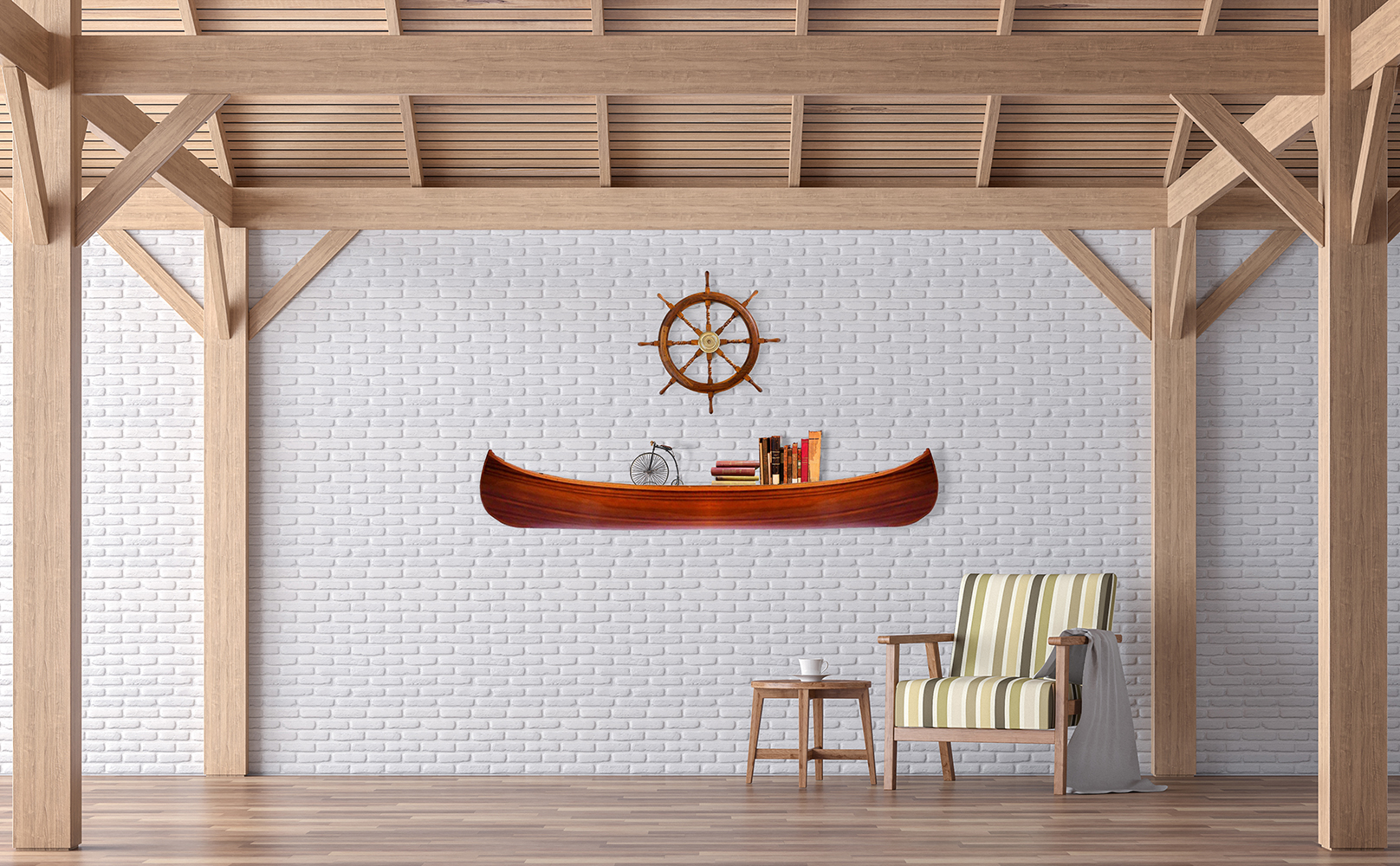 Half Canoe Display 9'