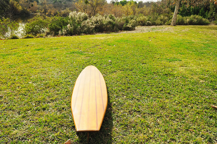 Short Wooden Surf Board - 75