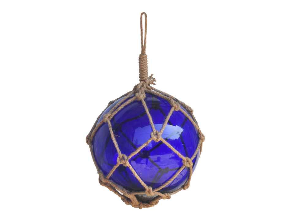 Glass Fishing Net Floats - blue - 8 cm - Nautic-Gifts