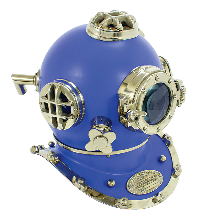 Mark V Diving Helmet - Blue - 17.5