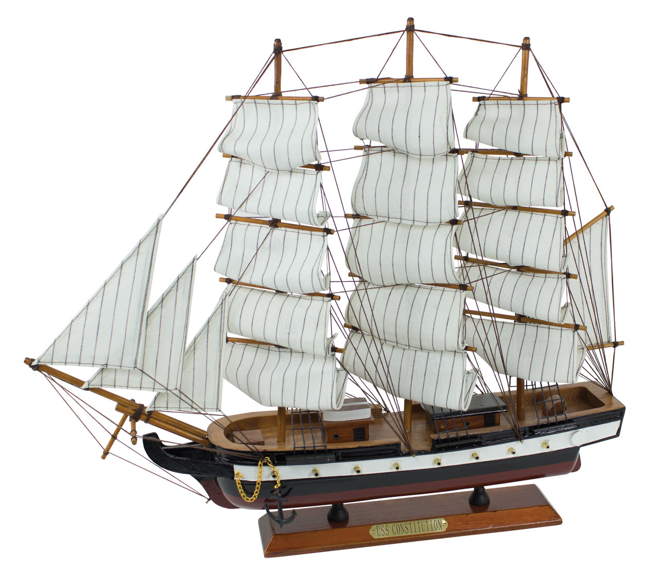 船・ボート IMAI 1/120 U.S.S. Constitution USS Constitution Wooden Tall Ship Model 29