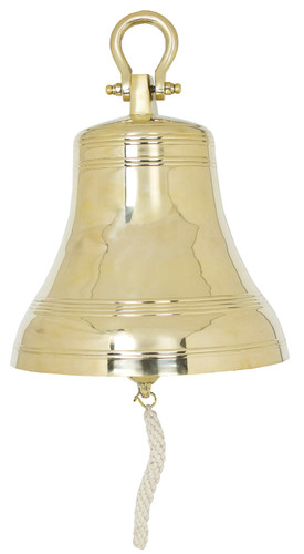 Nautical Bell - Antique Brass Finish - 19