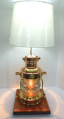 Brass and Copper Anchor  Table Lamp