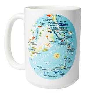 Ceramic Mug - Outer Banks - Set of 4