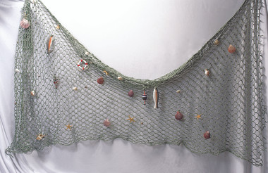 Decorative Fish Net with Shells and Accessories