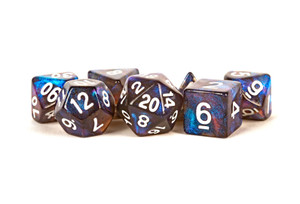 Stardust Galaxy Acrylic 16mm 7ct Polyhedral Dice Set