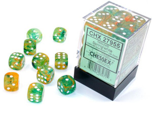 Nebula D6 Spring/White Luminary 12mm 36ct Dice Set