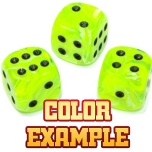 Vortex Mini-hedral Polyhedral Bright Green/Black 7ct Dice Set