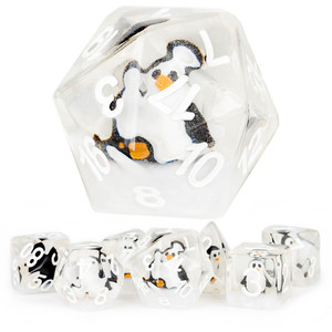 Penguin Resin 16mm 7ct Polyhedral Dice Set