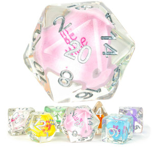 Love Resin 16mm 7ct Polyhedral Dice Set