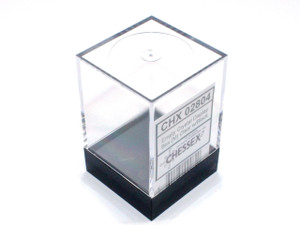 Empty Crystal Display Box Medium Clear with Black Lid